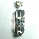 9.20 Carats Natural Paraiba Tourmaline Crystal in Silver Wire wrap Art