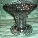 Punch Bowl Pedestal Threaded Hobstar Pattern~