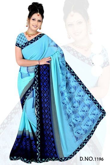 Indian Original Printed Sharee - 1196 - Hps