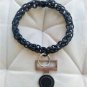 Peculiar leather necklaces in various patterns of stainless steel and enamel (013)