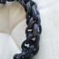 Peculiar leather necklaces in various patterns of stainless steel and enamel (011)