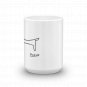 Pablo Picasso Dachshund Dog (Lump) Artwork Mug