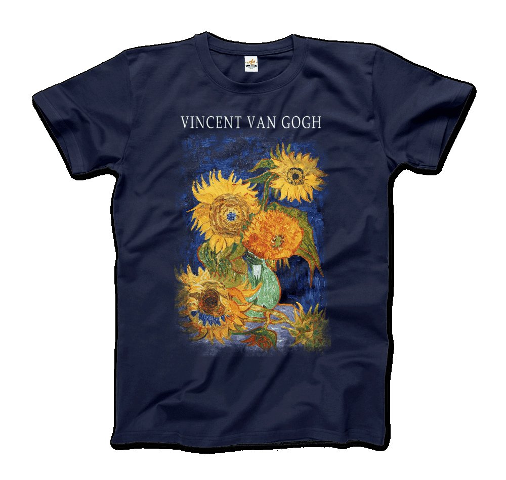 Van Gogh Five Sunflowers 1888, Artwork T-Shirt