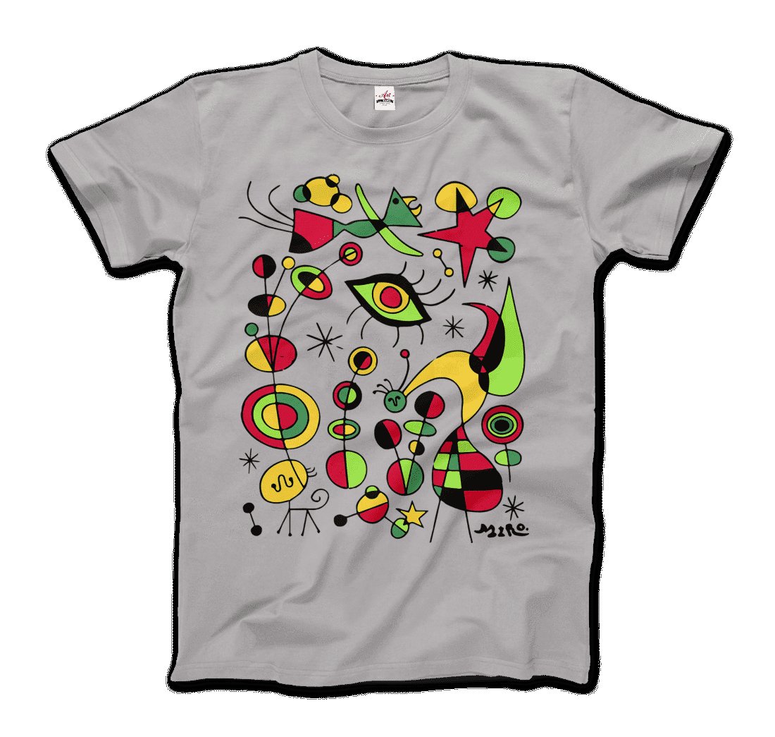 Joan Miro Peces de Colores Artwork T-Shirt