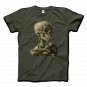 Van Gogh Skull of a Skeleton with Burning Cigarette 1886 T-Shirt