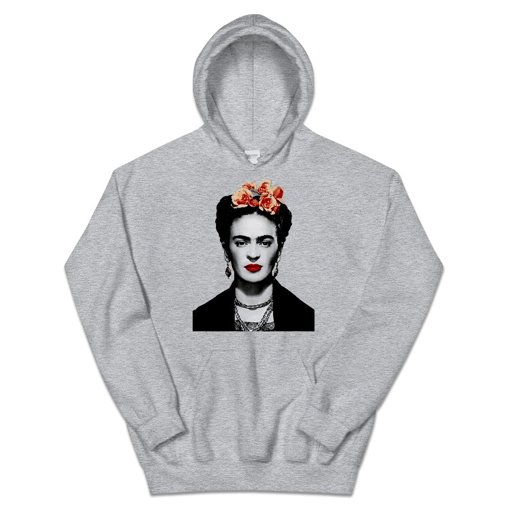 Frida Kahlo With Flowers Poster Artwork Unisex Hoodie
