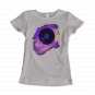 Vinyl Record Made of Paint Scattered in Purple Tones T-Shirt