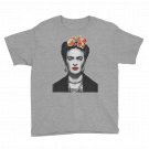 Frida Kahlo With Flowers Poster Artwork  Youth T-Shirt