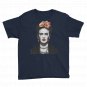 Frida Kahlo With Flowers Poster Artwork Youth T-Shirt