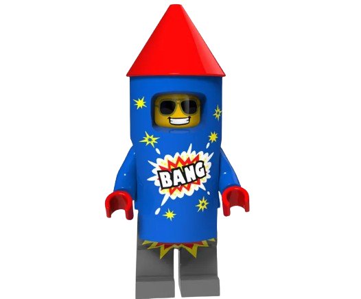 Pumpkin Series Costume Cowboy Fireworks Boy PG1248 Custom Minifigure Bricks Semut Toys