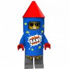 Pumpkin Series Costume Cowboy Fireworks Boy PG1248 Custom Minifigure Bricks Semut Toys