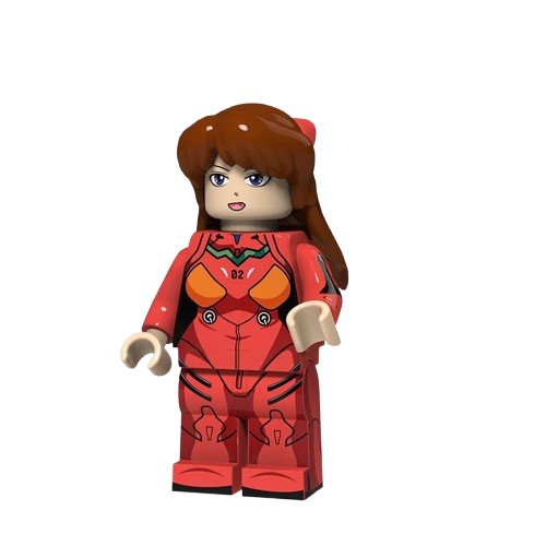 Cartoon Movie EVA Neon Genesis Evangelion Asuka PG1437 Semut Toys Minifigure Collection