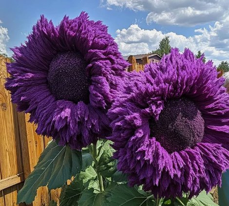 50  Purple Enchanting Giant Teddy Bear Sunflower Seeds Buy Seeds Online