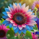 50 Pcs TwinBlossom Blue Over Pink Sunflower Seeds Buy Seeds Online