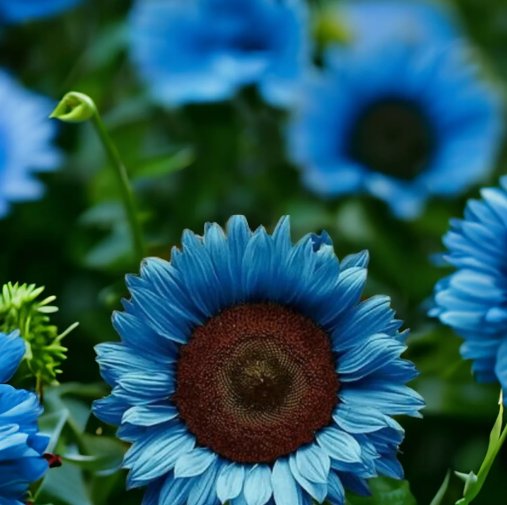 50 Midnight Oil Blue Sunflower Seeds Rare Bonsai Black Hybrid Buy Seeds Online