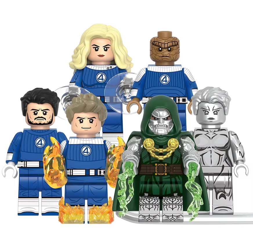 The Fantastic Four: First Steps Minifigure Set Semut Toys Minifigure Collection