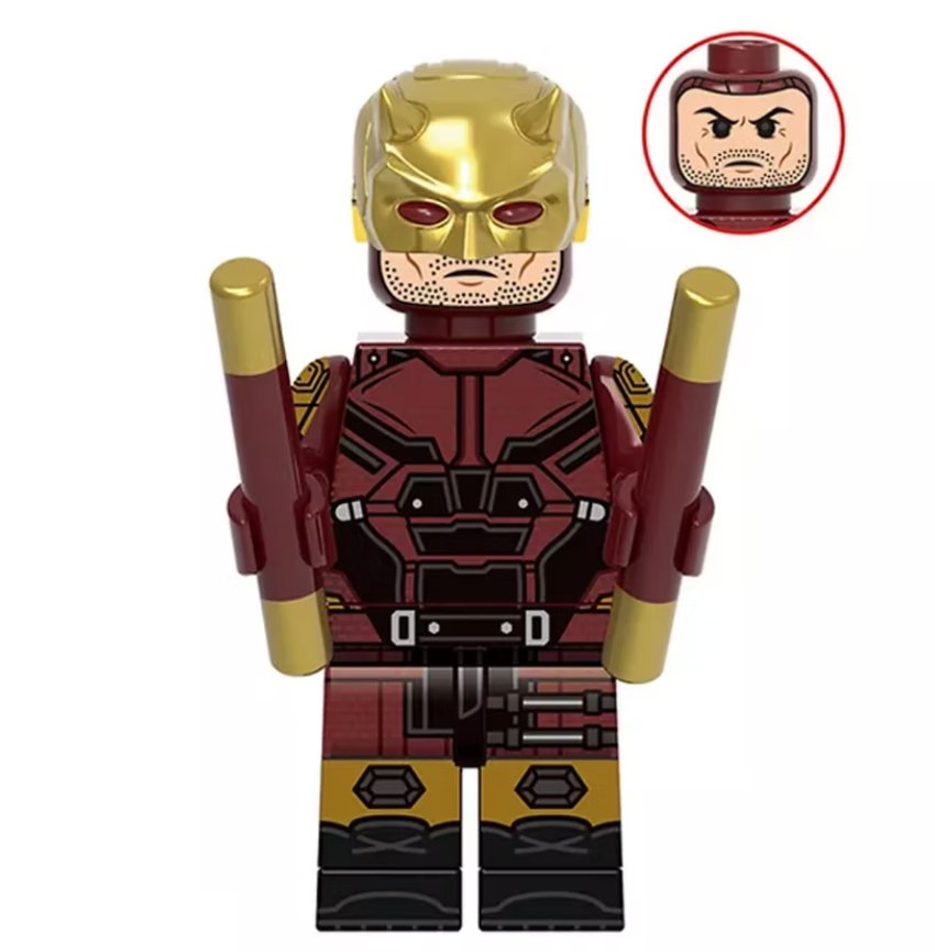 Gold Daredevil Minifigure Semut Toys Minifigure Collection