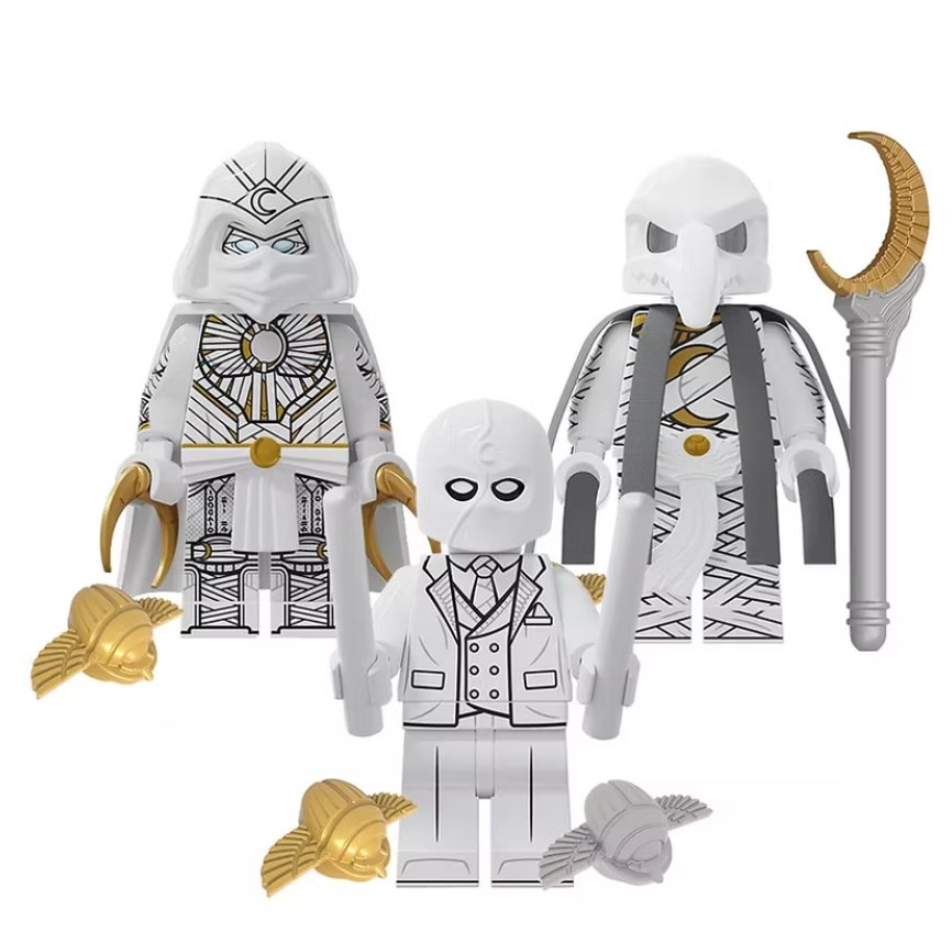 Moon Knight 3 Minifigure Set Semut Toys Minifigure Collection
