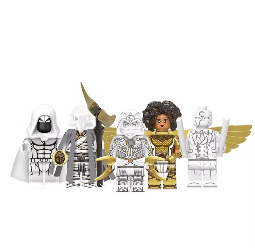 Moon Knight 5 Minifigure Set Semut Toys Minifigure Collection