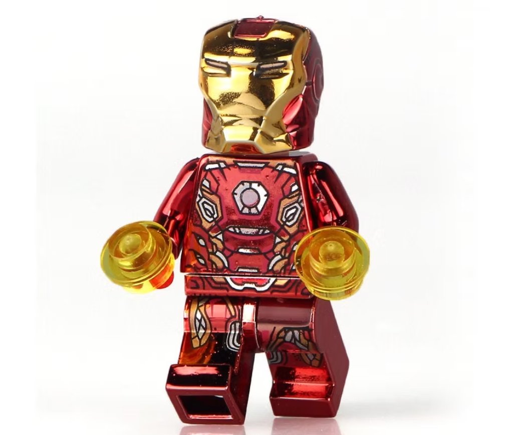 Chrome Iron Man Minifigure Semut Toys Minifigure Collection