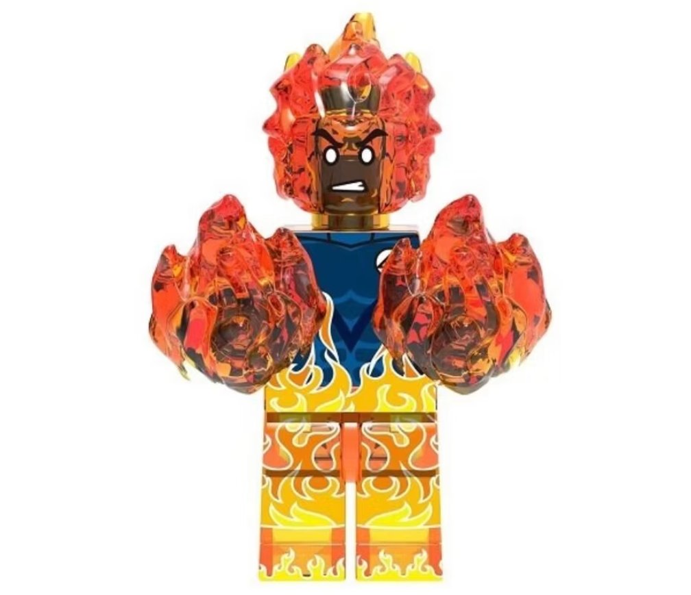 Human Torch Minifigure Semut Toys Minifigure Collection
