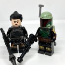 Boba Fett and Fennec Shand Star Wars The Mandalorian Book of Boba Fett Minifigure Semut Toys