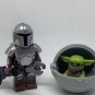 Mandalorian and Baby Yoda Star Wars Din Djarin and Grogu Minifigure Semut Toys