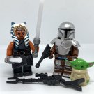 Ahsoka The Mandalorian and Baby Yoda Star Wars Din Djarin and Groguu Minifigure Semut Toys