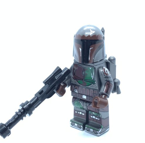 Death Watch Star Wars Mandalorian Death Watch Warrior (Green/Brown) Minifigure Semut Toys