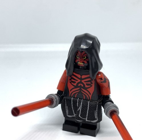 Darth Maul Star Wars The Clone Wars Shirtless with Hood Minifigure Semut Toys
