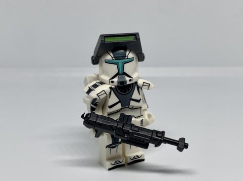 Clone Commando Star Wars Battlefront Clone Armor and Blaster (Grey) Minifigure Semut Toys