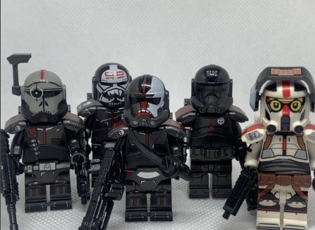 The Bad Batch Star Wars Clone Troopers Wrecker Hunter Crosshair Tech Echo Minifigure Semut Toys