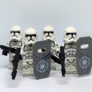 4 Clone Trooper Star Wars Clone Riot Shield Troopers Minifigure Semut Toys
