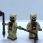 2 Tusken Raider Star Wars Tatooine Sand People with Gaffi Sticks Minifigure Semut Toys