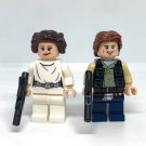 Han Solo and Princess Leia Star Wars Rebel Figures Minifigure Semut Toys