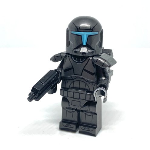 Shadow Commando Star Wars Clone Commando with Armor and Blaster Minifigure Semut Toys