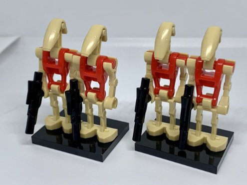 Red Security Battle Droid Star Wars B1 Battle Droids Minifigure Semut Toys