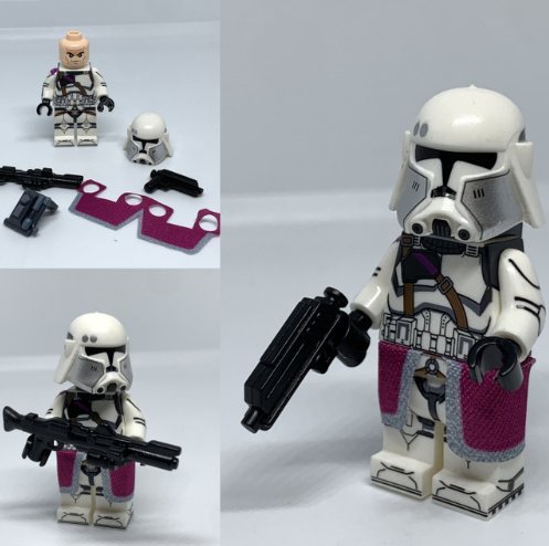 21st Nova Corps Clone Trooper Galactic Marine Commander Bacara Minifigure Semut Toys