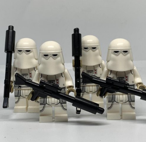 4 Snowtrooper Star Wars Hoth Imperial Army Stormtroopers Minifigure Semut Toys