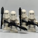 4 Snowtrooper Star Wars Hoth Imperial Army Stormtroopers Minifigure Semut Toys