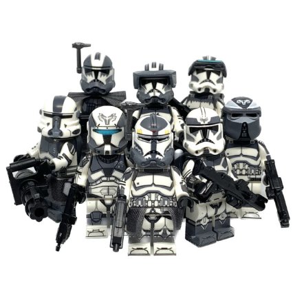 All Clone Trooper Commander Wolffe Clone Engineer AT-RT Minifigure Semut Toys