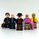 Breaking Bad Set Walter White Gus Fring Hank Saul Goodman Heisenberg Minifigure Semut Toys