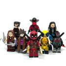 Deadpool x Wolverine Set Cowboy Deadpool Elektra Gambit X-23 Minifigure Semut Toys