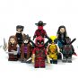 Deadpool x Wolverine Set Cowboy Deadpool Elektra Gambit X-23 Minifigure Semut Toys