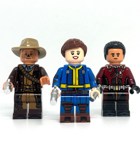 Fallout Minifigure Set Lucy Maximus and Cooper Howard Minifigure Semut Toys