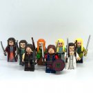 Lord of the Rings Set of 8 Elves Theoden Aragorn Minifigure Semut Toys