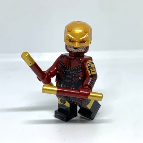 Daredevil Marvel Superhero Gold Minifigure Semut Toys