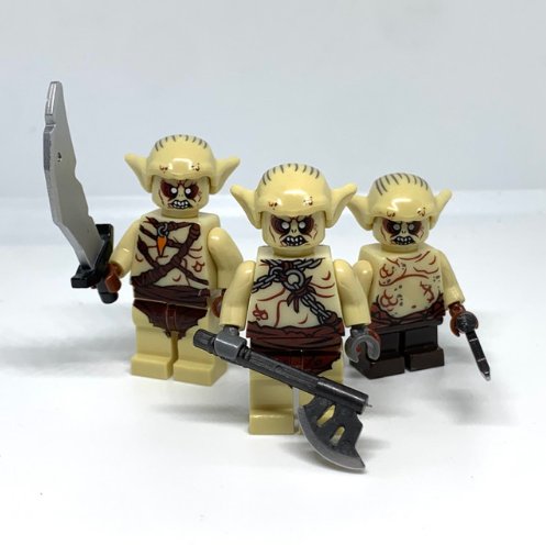 3 Goblin Warrior Lord of the Rings Minifigure Semut Toys