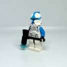 Retro Phase 1 Clone Trooper Star Wars ATOC Clone Lieutenant (Blue) Minifigure Semut Toys