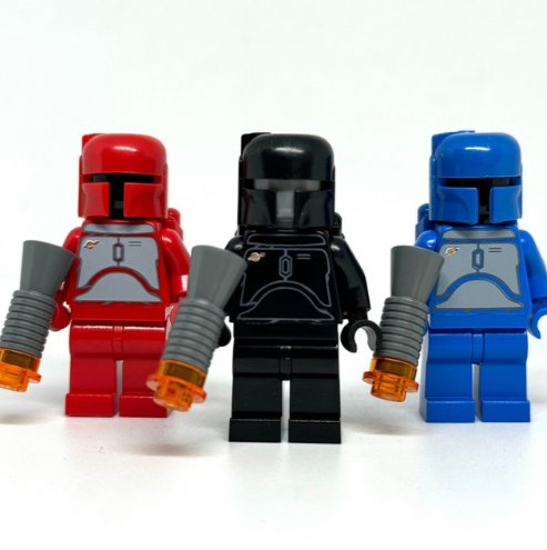 Space Mando (And Helmets) Set of 3 Mandalorians Minifigure Semut Toys
